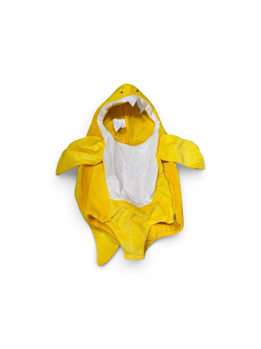 Yellow Baby Shark Hooded Baby Costume Romper - Kids Halloween costume